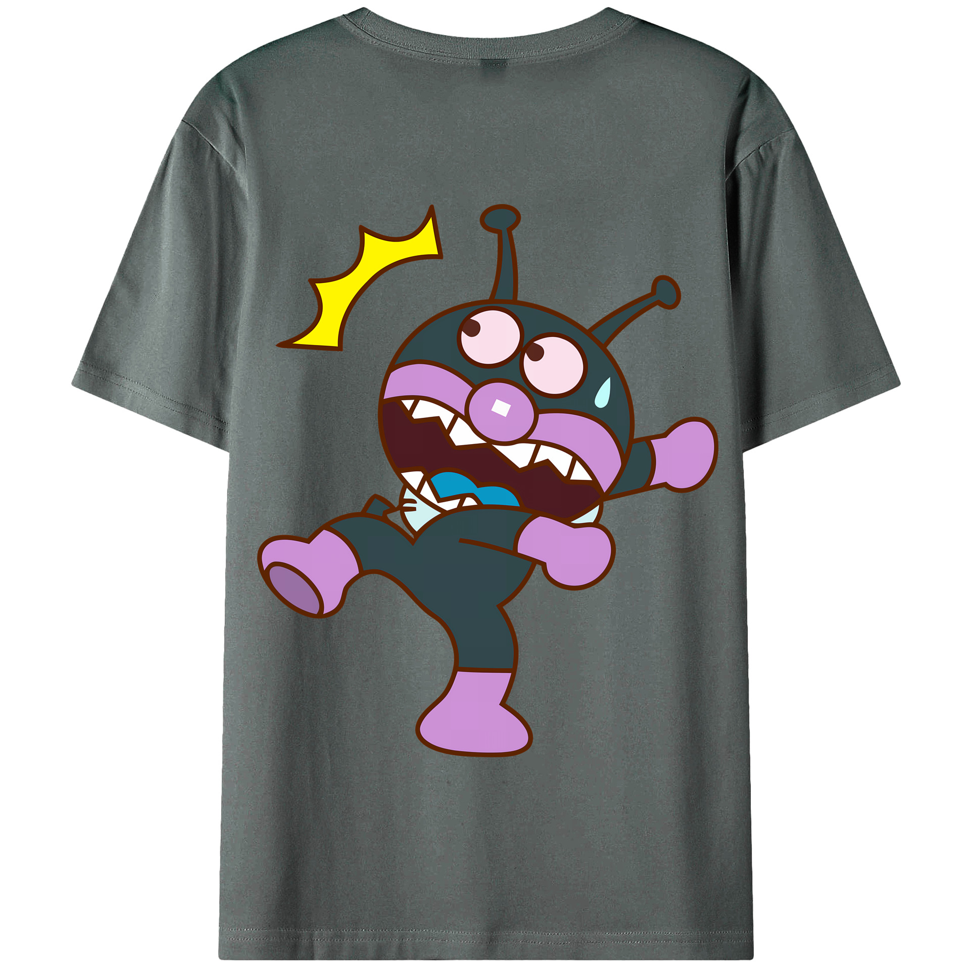 （画像用） アンパンマン Anpanman 綿100％半袖Tシャツ（背面プリント）